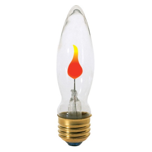 Satco Lighting 3W CA9 Incandescent Flicker Medium Base Bulb by Satco Lighting S3760