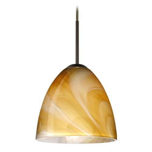 Besa Lighting Besa Lighting Vila Bronze LED Mini-Pendant Light 1JT-4470HN-LED-BR