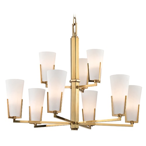 Hudson Valley Lighting Upton 9-Light Chandelier in Aged Brass by Hudson Valley Lighting 1809-AGB