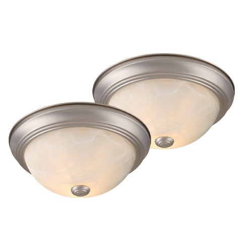 Vaxcel Lighting Builder Twin Packs Brushed Nickel Flush Mount by Vaxcel Lighting CC45313BN