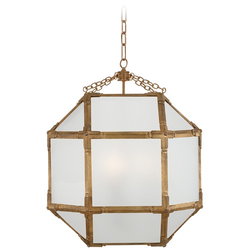 Suzanne Kasler Morris Medium Lantern in Gilded Iron by Visual Comfort Signature