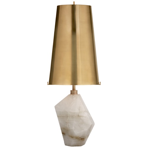 Visual Comfort Signature Collection Kelly Wearstler Halcyon Rock Crystal Lamp in Quartz by VC Signature KW3012QAB