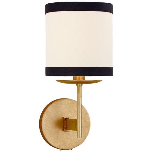 Visual Comfort Signature Collection Kate Spade New York Walker Small Sconce in Gild by Visual Comfort Signature KS2070GLBL