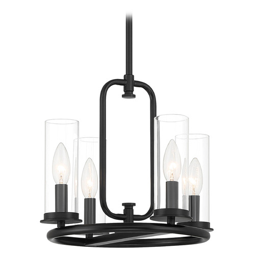 Designers Fountain Hudson Heights Matte Black Chandelier