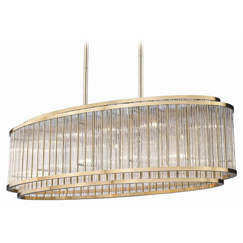 Waldorf Collection Pendant in Antique Brass by Avenue Lighting