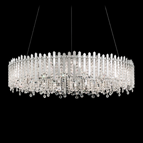 Schonbek Worldwide Lighting Chatter Polished Stainless Steel Pendant Light