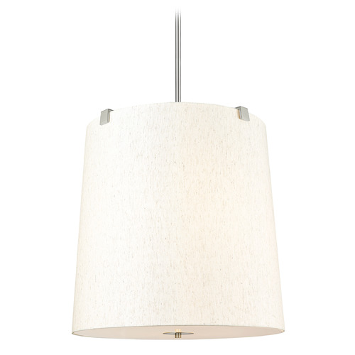 Z-Lite Z-Lite Weston Brushed Nickel Pendant Light with Empire Shade 3502P24-BN