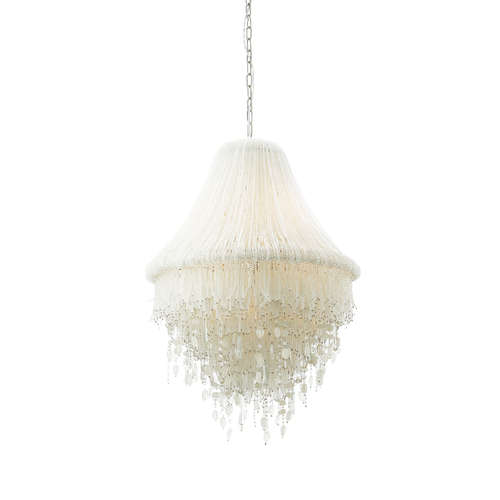Crystal Reign 5-Light Pendant in Polished Nickel by Metropolitan