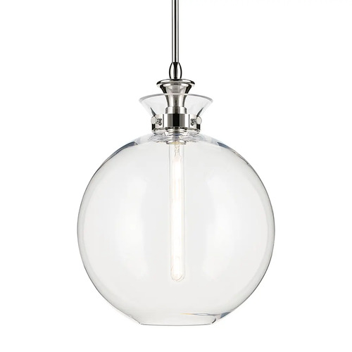 Kichler Lighting Laria 15-Inch Round Pendant in Polished Nickel by Kichler Lighting 52779PNCLR