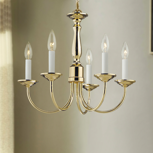 Progress Lighting 17.50-Inch Chandelier in Polished Brass by Progress Lighting P4009-10