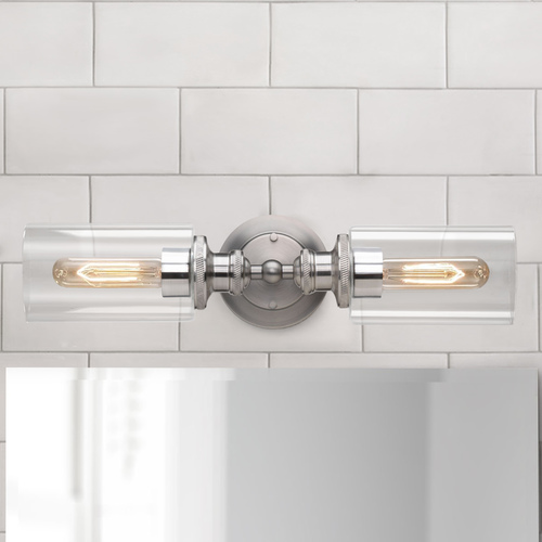 Progress Lighting Archives 18.50-Inch Vanity Light in Antique Nickel & Polished Nickel by Progress Lighting P2809-81