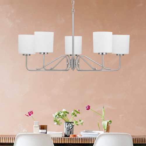 Tobin Brushed Nickel 5-Light Chandelier by Progress Lighting