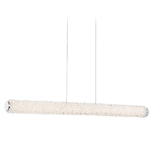 Sassi 36-Inch Linear LED Chandelier in Chrome by Eurofase Lighting