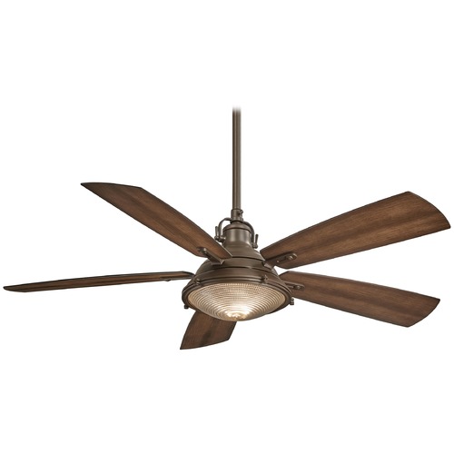 Groton 56-Inch Wet LED Fan in Oil Rubbed Bronzeby Minka Aire