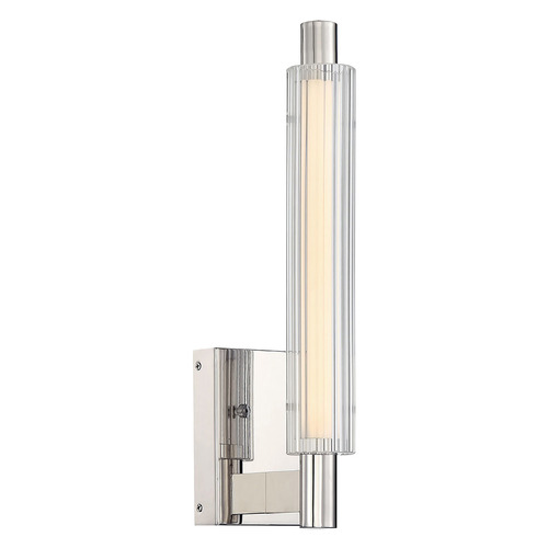 George Kovacs Lighting George Kovacs Double Barrel Polished Nickel LED Sconce P5331-613-L