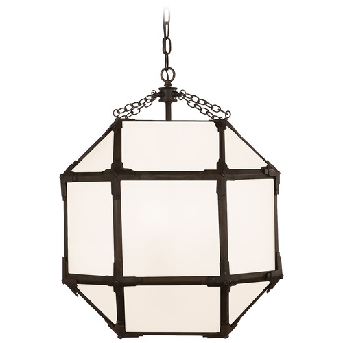 Suzanne Kasler Morris Medium Lantern in Antique Zinc by Visual Comfort Signature