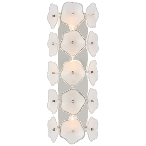 Visual Comfort Signature Collection Kate Spade New York Leighton Sconce in Nickel by Visual Comfort Signature KS2066PNCRE