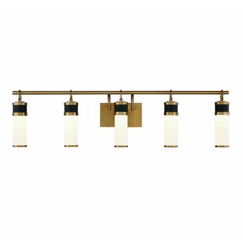 Savoy House Abel 39-Inch LED Bath Light in Black & Brass by Savoy House 8-1638-5-143