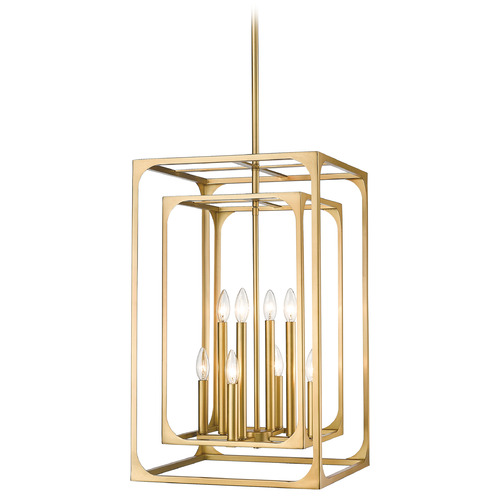 Z-Lite Easton Rubbed Brass Pendant by Z-Lite 3038-8RB