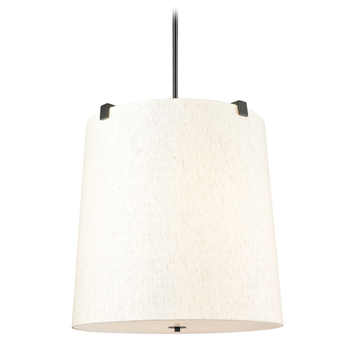 Z-Lite Weston Matte Black Pendant Light with Empire Shade