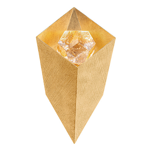 Corbett Lighting Noz Nozawa Conch Vintage Gold Leaf LED Sconce