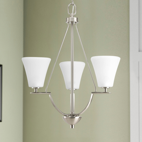 Bravo 18-Inch Chandelier in Brushed Nickel by Progress Lighting
