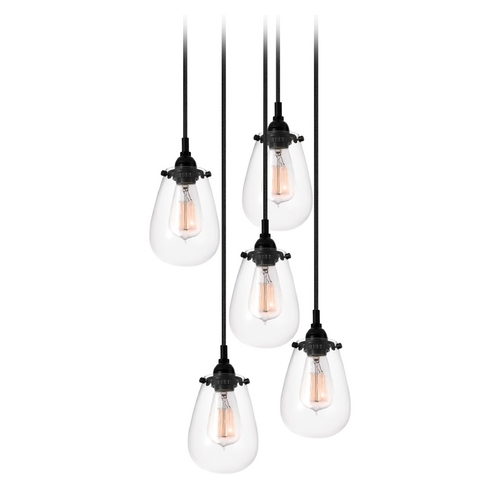 Chelsea Multi-Light Pendant Black by Sonneman Lighting