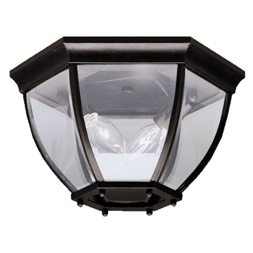 Townhouse 12-Inch Flush Mount in Black by Kichler Lighting