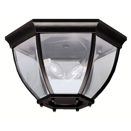 Kichler Lighting Townhouse 12-Inch Flush Mount in Black by Kichler Lighting 9886BK