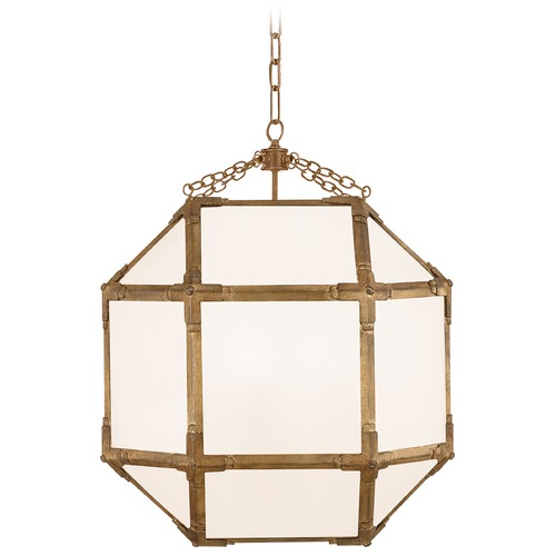 Suzanne Kasler Morris Medium Lantern in Gilded Iron by Visual Comfort Signature