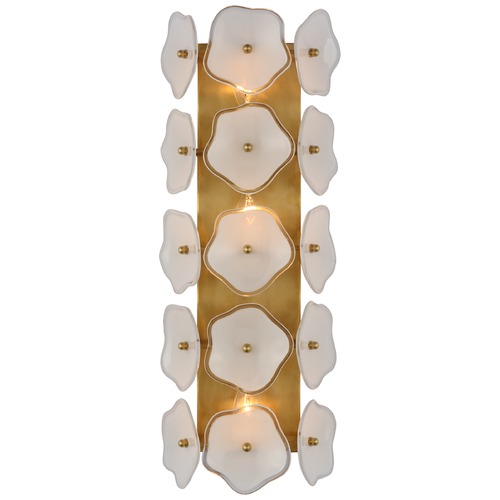 Visual Comfort Signature Collection Kate Spade New York Leighton Sconce in Soft Brass by Visual Comfort Signature KS2066SBCRE