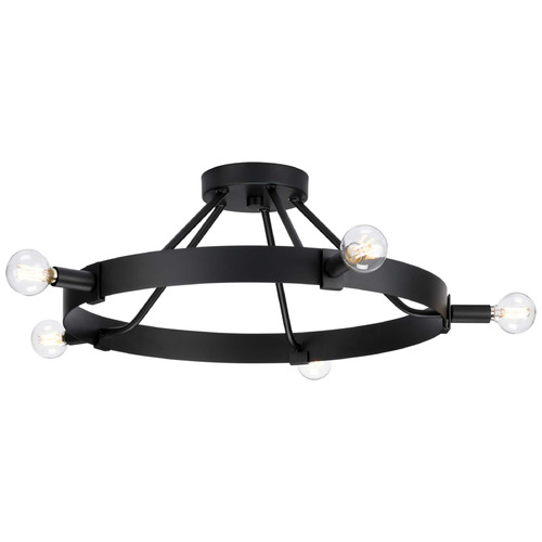 Progress Lighting Progress Lighting Bowman 2-Light Matte Black Flush Mount Light P350240-31M