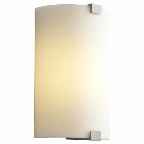 Siren LED Wall Sconce in Satin Nickel by Oxygen Lighting