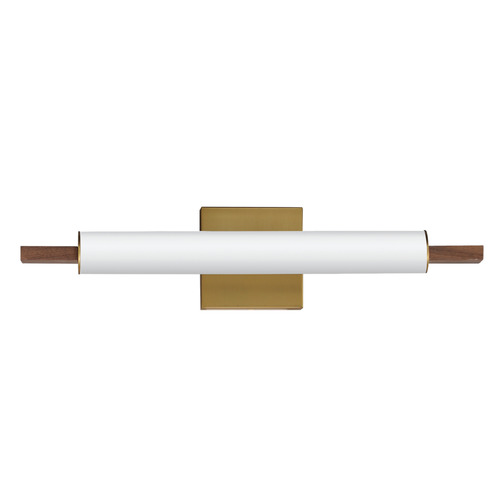 ET2 Lighting Et2 Joist Driftwood & Natural Aged Brass LED Bathroom Light E24930-WNAB