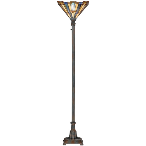 Inglenook Torchiere Lamp in Valiant Bronze by Quoizel Lighting