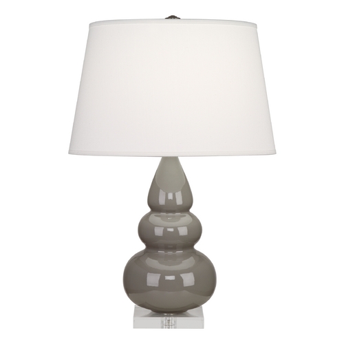 24-Inch Small Triple Gourd Table Lamp in Taupe by Robert Abbey