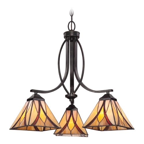 Asheville Chandelier in Valiant Bronze by Quoizel Lighting
