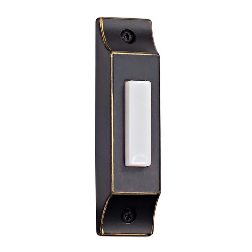 Die-Cast Builder's Series Antique Bronze LED Doorbell Button by Craftmade Lighting