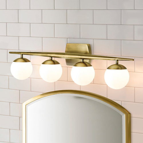 Kichler Lighting Jasper 32.25-Inch Vanity Light in Natural Brass by Kichler Lighting 45583NBR