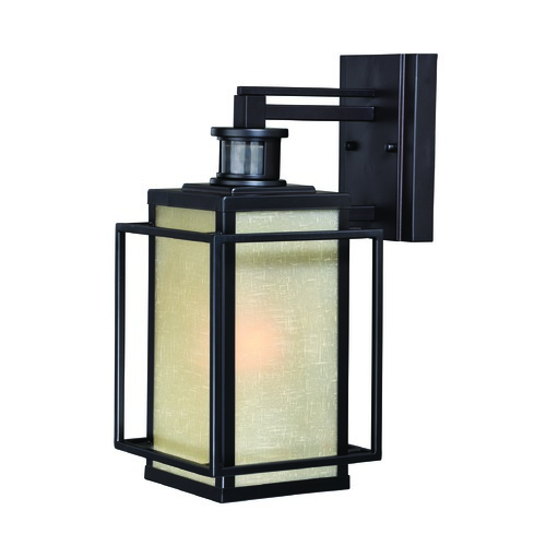 Hyde Park 15.5-Inch Dualux Outdoor Wall Lantern in Espresso Bronze by Vaxcel Lighting
