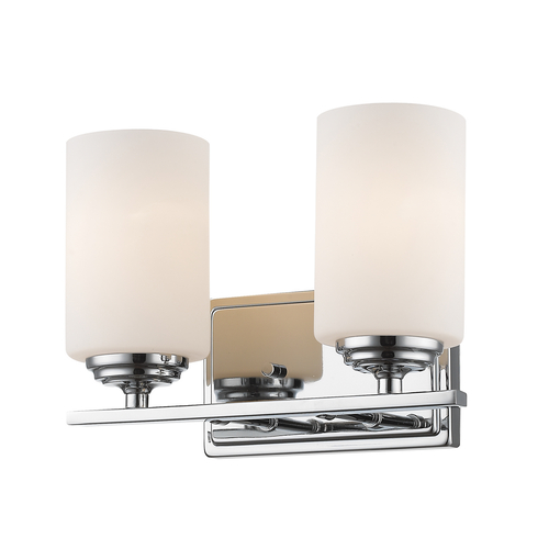 Z-Lite Bordeaux Chrome Bathroom Light by Z-Lite 435-2V-CH