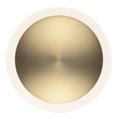 Saucer 7-Inch LED Flush/Wall Mount in Black & Gold by ET2 Lighting