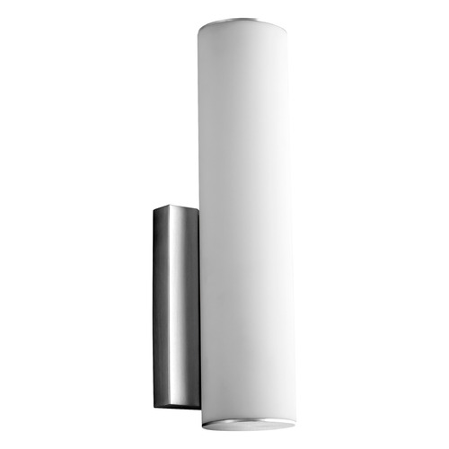 Fugit 12-Inch LED Wall Sconce in Polished Nickel by Oxygen Lighting