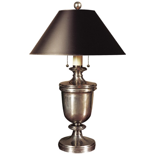 Visual Comfort Signature Collection E.F. Chapman Classical Urn Lamp in Antique Nickel by Visual Comfort Signature CHA8172ANB