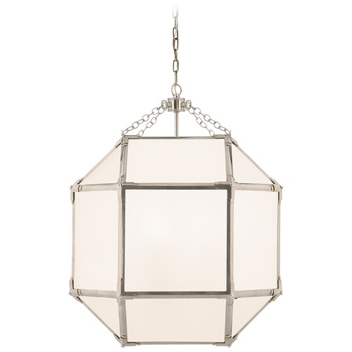 Visual Comfort Signature Collection Suzanne Kasler Morris Lantern in Polished Nickel by Visual Comfort Signature SK5009PNWG