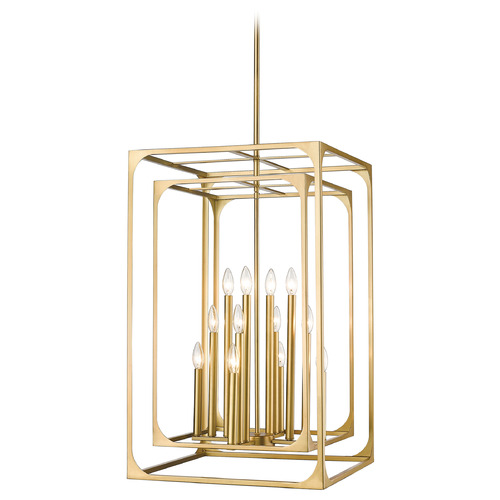 Easton Rubbed Brass Pendant by Z-Lite