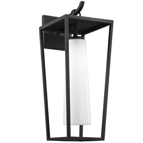 Troy Lighting Mission Beach Textured Black Outdoor Wall Light