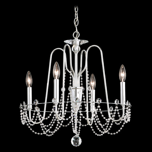 Schonbek Worldwide Lighting Esmery Polished Silver Chandelier