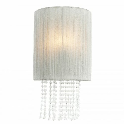 Crystal Reign Crystal Wall Sconce in Polished Nickel by Metropolitan