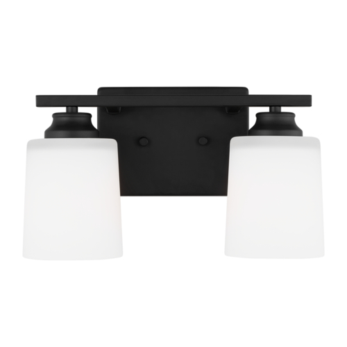 Generation Lighting Vinton Midnight Black Bathroom Light